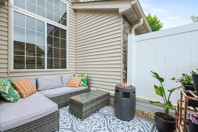 367 Ojibway Path, Lino Lakes, MN 55014 - view of patio with an outdoor living space