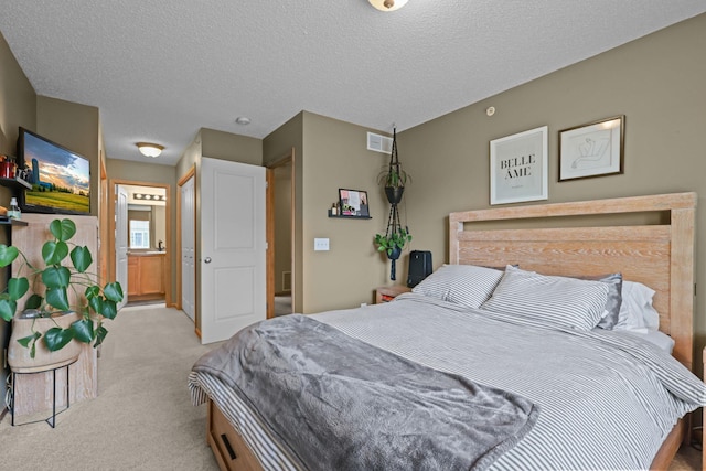 367 Ojibway Path, Lino Lakes, MN 55014 - carpeted bedroom with ensuite bath and a textured ceiling