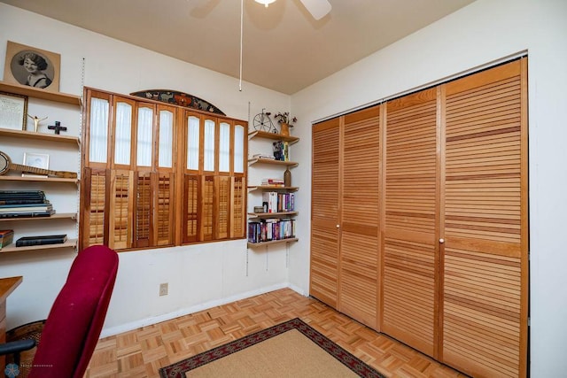 1209 5th St N, Fargo, ND 58102 - unfurnished office with a ceiling fan and baseboards