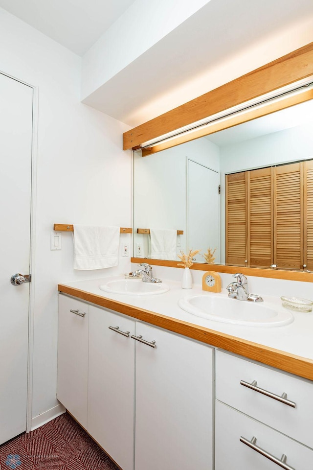 1209 5th St N, Fargo, ND 58102 - bathroom featuring double vanity and a closet