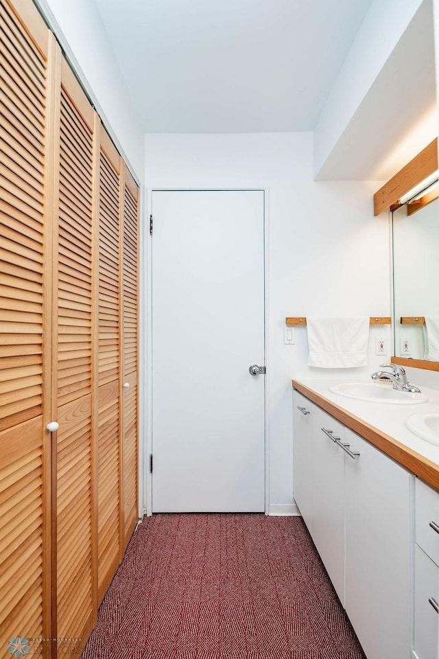 1209 5th St N, Fargo, ND 58102 - full bathroom featuring a closet and double vanity