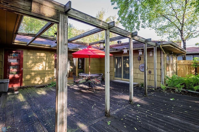 1209 5th St N, Fargo, ND 58102 - deck featuring outdoor dining space