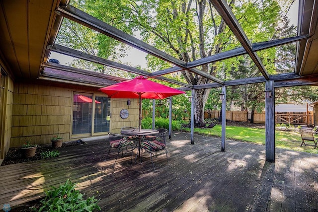 1209 5th St N, Fargo, ND 58102 - view of wooden deck