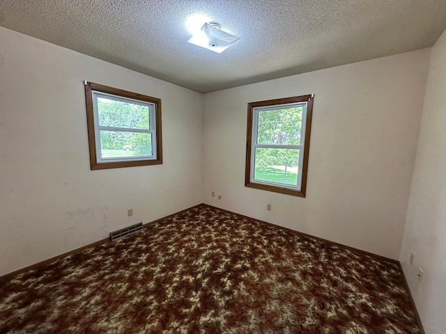 14390 Sperry Lake Rd, Harrison Twp, MN 56209 - carpeted empty room featuring healthy amount of natural light and a textured ceiling