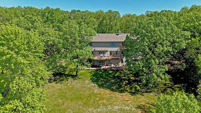 12975 185th St, Cold Spring, MN 56320 - view from above of property with a forest