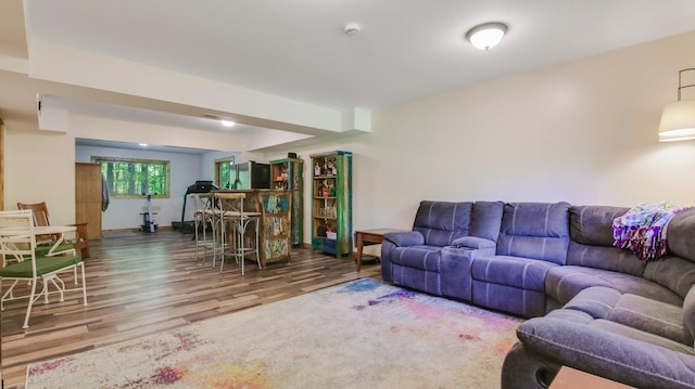 3015 Aspen Ter, Scott Twp, WI 54830 - living area with wood finished floors