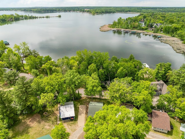 30124 Circle Dr, Breezy Point, MN 56472 - aerial view of a large body of water and a forest