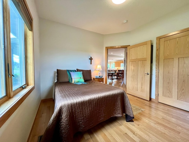 2774 Pine Ridge Blvd, Red Wing, MN 55066 - bedroom featuring multiple windows and light wood-type flooring