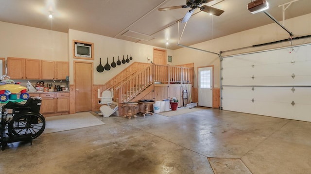 9020 120th Ave, Tilden Twp, WI 54724 - garage featuring a garage door opener