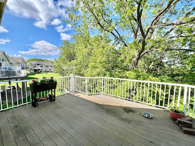 964 Aurora Cir, Red Wing, MN 55066 - deck with a residential view