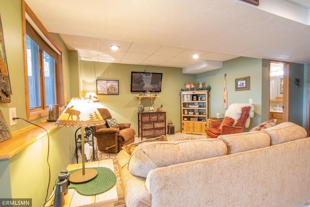 66893 185th Pl, Jacobson, MN 55752 - living area with a drop ceiling