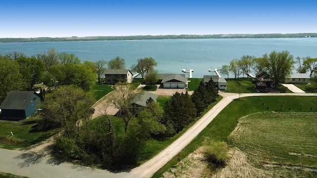 25797 Silver Beach Rd, Minnewaska Twp, MN 56334 - bird's eye view of a nearby body of water