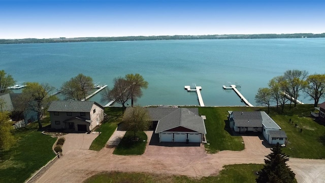 25797 Silver Beach Rd, Minnewaska Twp, MN 56334 - view from above of property with a large body of water