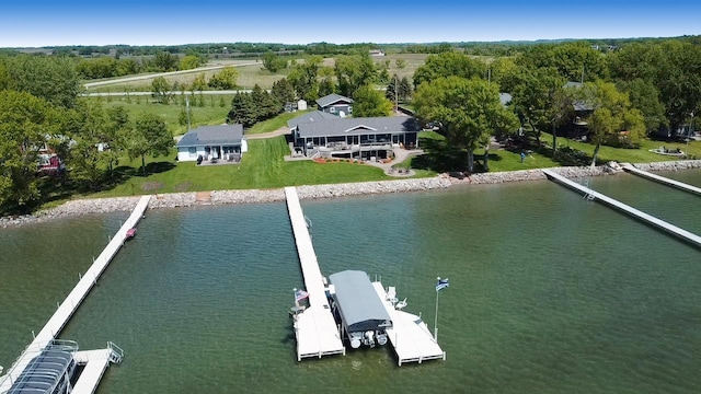 25797 Silver Beach Rd, Minnewaska Twp, MN 56334 - drone / aerial view of a large body of water