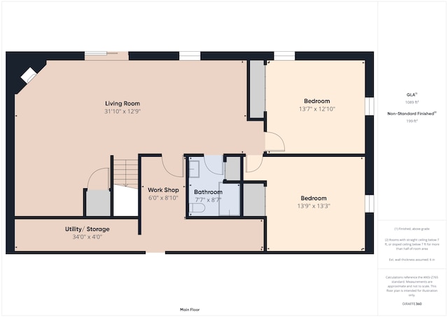 25797 Silver Beach Rd, Minnewaska Twp, MN 56334 - view of room layout