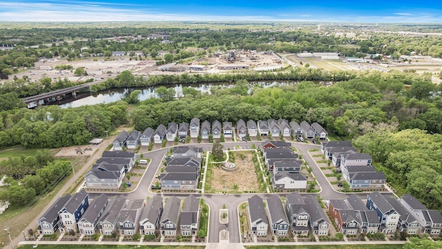 3011 Rum River Way, Anoka, MN 55303 - aerial view of residential area with a nearby body of water