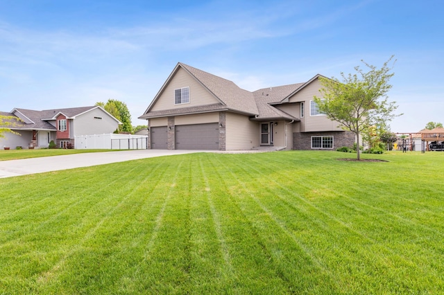 30259 Fox Run Rd, Stacy, MN 55079 - split level home with a garage, a shingled roof, and driveway