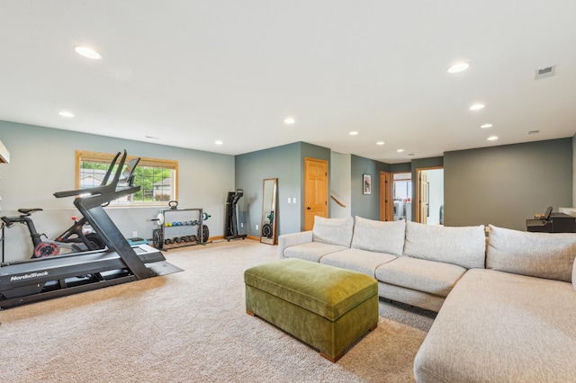 30259 Fox Run Rd, Stacy, MN 55079 - carpeted living area with recessed lighting