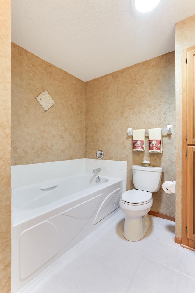 9149 Farnsworth Ave N, Brooklyn Park, MN 55443 - full bath featuring a bath, tile patterned floors, and toilet