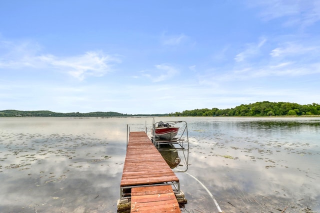 24505 Twilight Ln, Lida Twp, MN 56572 - dock area featuring a water view