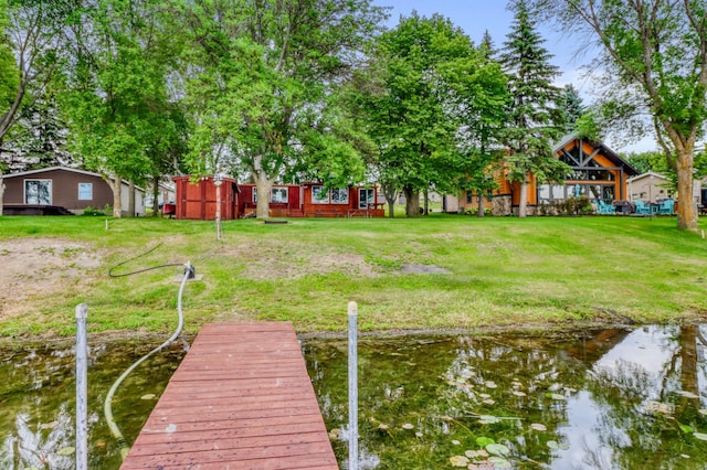 24505 Twilight Ln, Lida Twp, MN 56572 - dock with a lawn