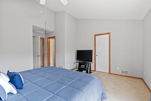 4107 Regent Ave N, Robbinsdale, MN 55422 - bedroom featuring carpet, baseboards, and a ceiling fan