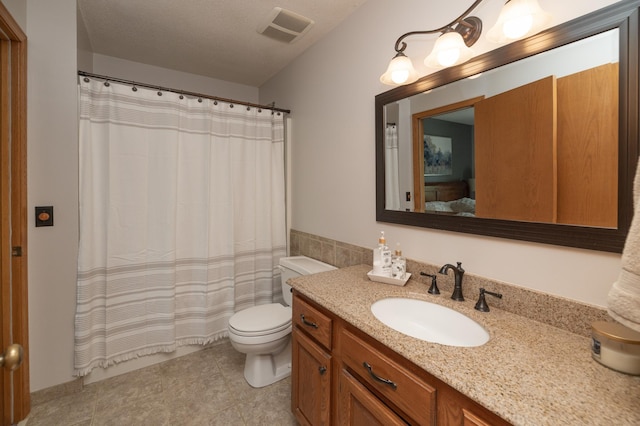 8821 Jonquil Ln N, Maple Grove, MN 55369 - bathroom featuring vanity, toilet, connected bathroom, and curtained shower