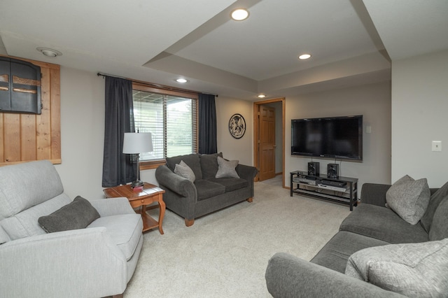 8821 Jonquil Ln N, Maple Grove, MN 55369 - living room featuring light carpet and recessed lighting