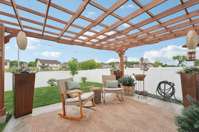 25822 Emerson Ct, Wyoming, MN 55092 - view of patio / terrace with a pergola