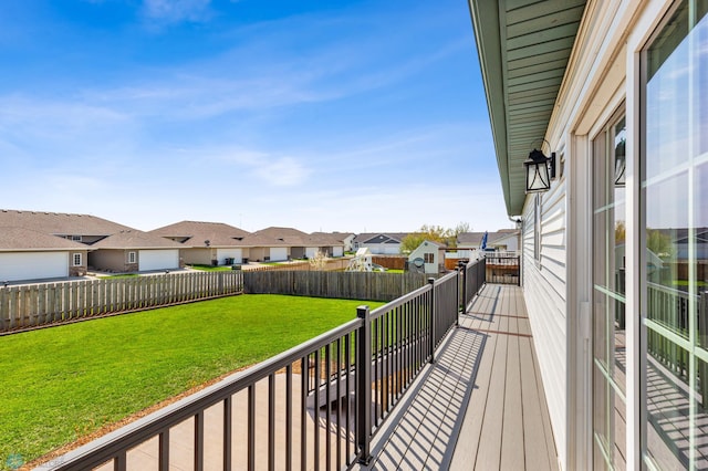 1586 Baywood Dr, Fargo, ND 58078 - wooden terrace with a residential view