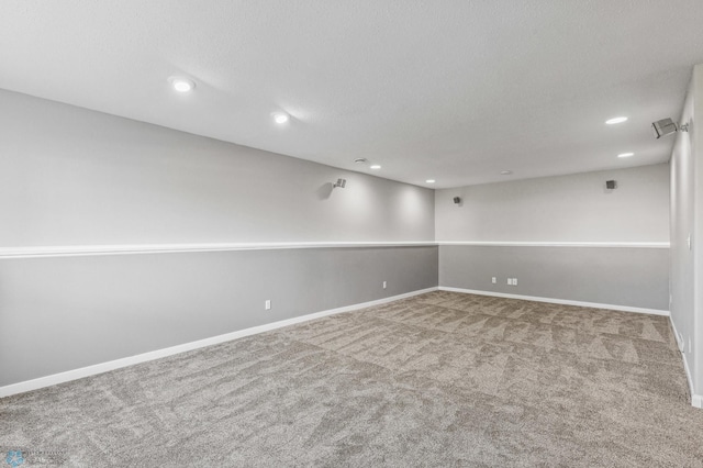 1586 Baywood Dr, Fargo, ND 58078 - spare room featuring carpet, recessed lighting, and baseboards