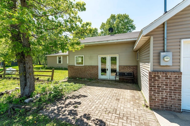 45379 Crystal Hills Dr, Lida Twp, MN 56572 - view of patio with french doors
