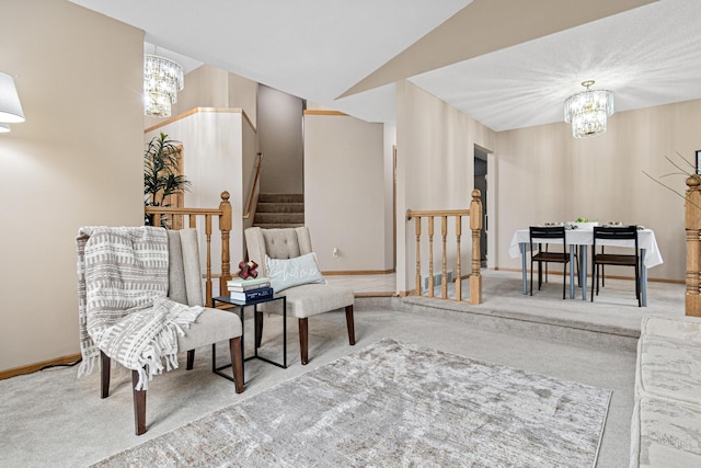4985 142nd Ln NW, Ramsey, MN 55303 - sitting room featuring a chandelier and carpet
