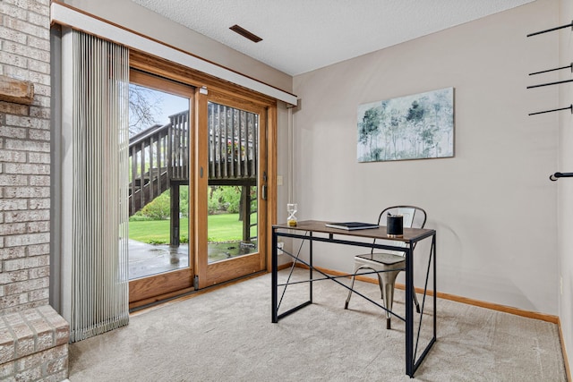 4985 142nd Ln NW, Ramsey, MN 55303 - office space with healthy amount of natural light, carpet, and a textured ceiling