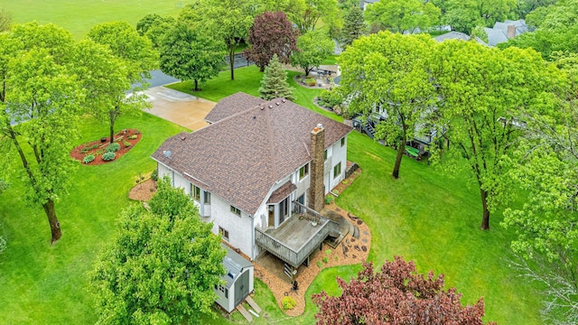4985 142nd Ln NW, Ramsey, MN 55303 - view from above of property with a tree filled landscape