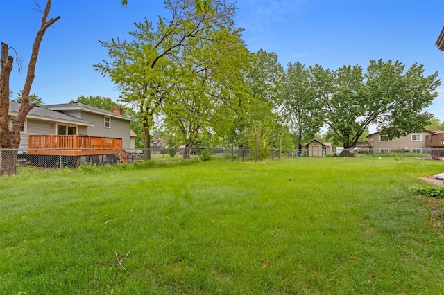 2908 81st Ave N, Brooklyn Park, MN 55444 - view of yard with a wooden deck