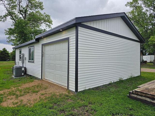 2011/2 10th Ave SE, Pipestone, MN 56164 - garage with central AC unit