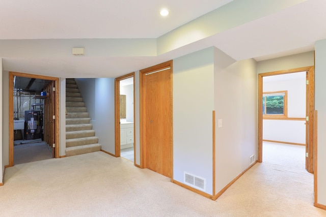 11622 Rio Loma Ln, Burnsville, MN 55337 - finished basement with carpet floors, baseboards, stairs, and a sink