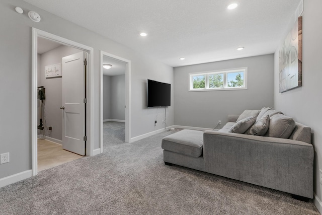12905 Jewell Cir NE, Blaine, MN 55449 - carpeted living room with recessed lighting and baseboards