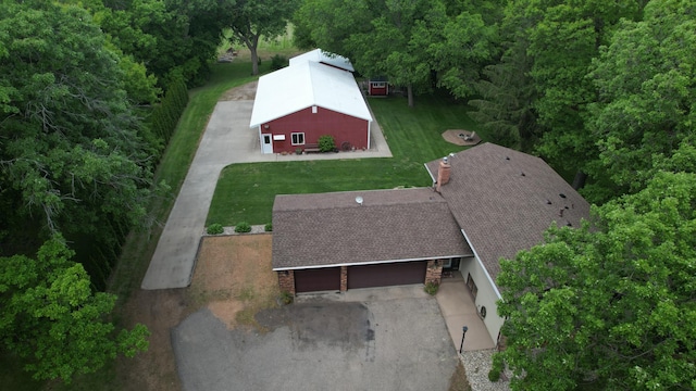 17300 Baseline Ave, Sand Creek Twp, MN 55352 - view from above of property with a forest