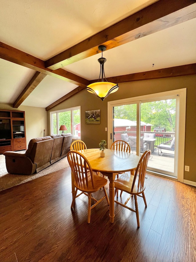 17300 Baseline Ave, Sand Creek Twp, MN 55352 - dining space featuring wood finished floors