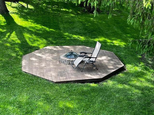 17300 Baseline Ave, Sand Creek Twp, MN 55352 - exterior view of a fire pit