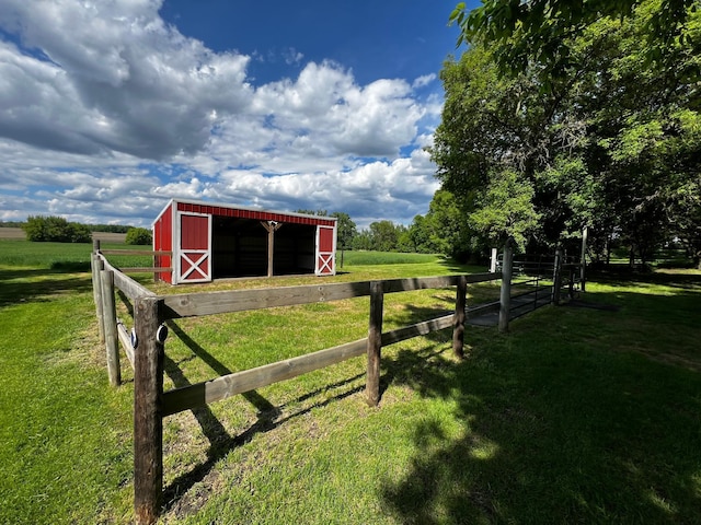 17300 Baseline Ave, Sand Creek Twp, MN 55352 - view of pole building featuring a view of rural / pastoral area