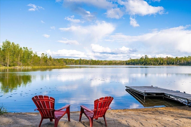 2614 Leroy Rd, Eveleth, MN 55734 - dock with a water view and a forest view