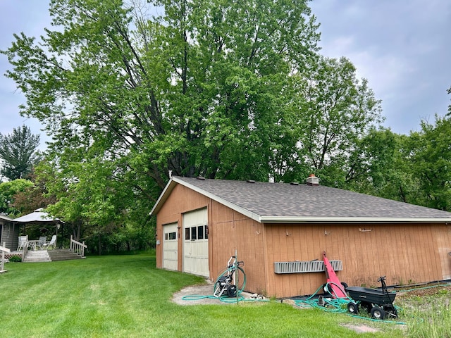 10696 Leaf River Rd, Leaf River Twp, MN 56482 - view of outdoor structure featuring a gazebo