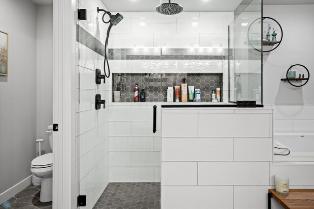 4533 38 1/2 Ave N, Reiles Acres, ND 58102 - bathroom with a stall shower and toilet