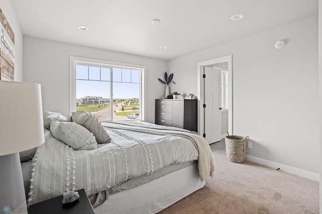 4533 38 1/2 Ave N, Reiles Acres, ND 58102 - bedroom with carpet floors, baseboards, and recessed lighting
