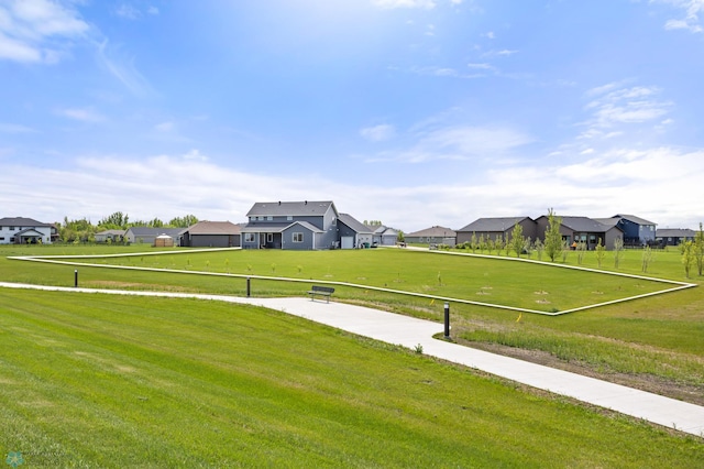 4533 38 1/2 Ave N, Reiles Acres, ND 58102 - view of green lawn featuring a residential view