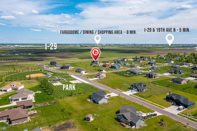 4533 38 1/2 Ave N, Reiles Acres, ND 58102 - aerial view