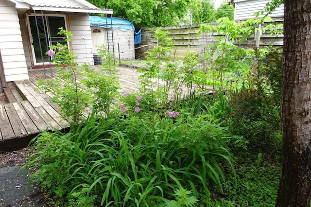 1305 La Crescent St, Campbell Twp, WI 54603 - view of yard featuring a wooden deck